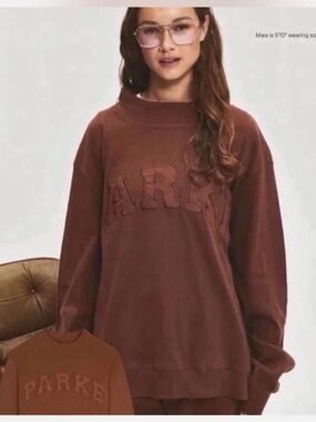 Parke Ribbed Mockneck Mocha L/XL